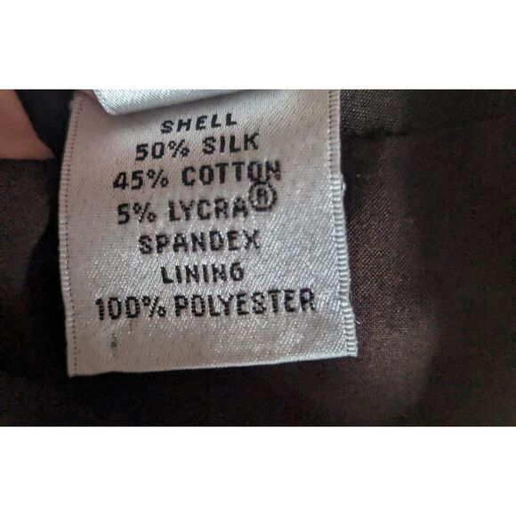 Talbots Woman 12W Floral Print Silk Blend Stretch A-Line Skirt - Plus Size - Picture 4 of 6